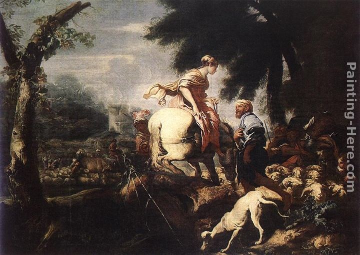 Giovanni Benedetto Castiglione Meeting of Isaac and Rebecca